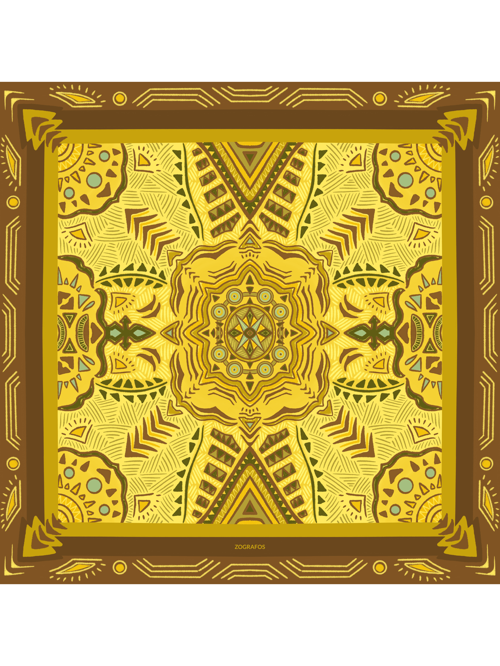 Μεταξωτό Μαντήλι CHIOS 100cm x 100cm