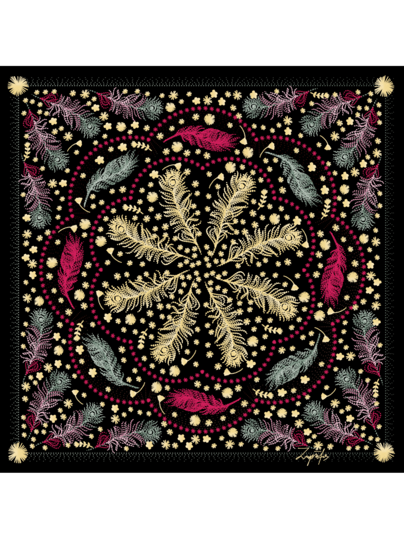 Μεταξωτό Μαντήλι CORFU 45cm x 45cm