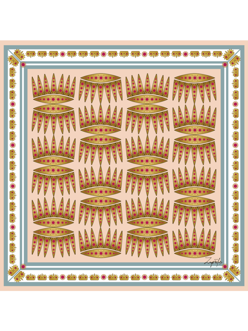 Μεταξωτό Μαντήλι KING 100cm x 100cm