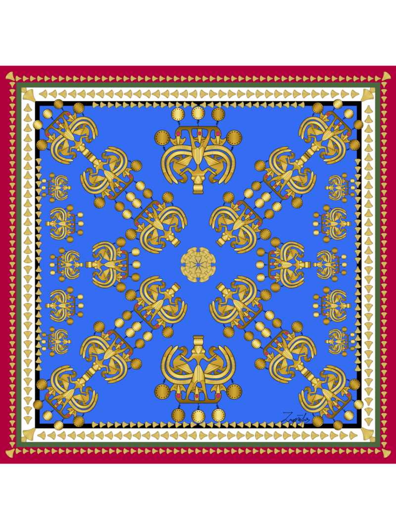 Μεταξωτό Μαντήλι MINOS 45cm x 45cm