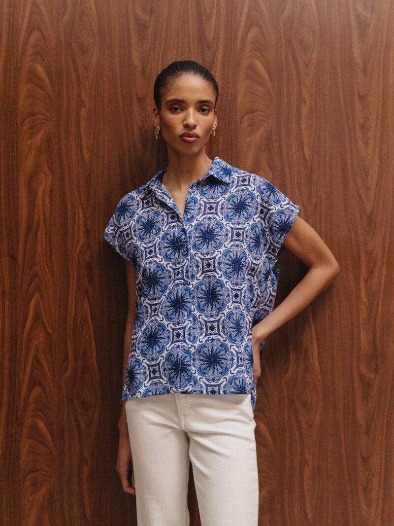 Αμάνικο πουκάμισο MYKONOS