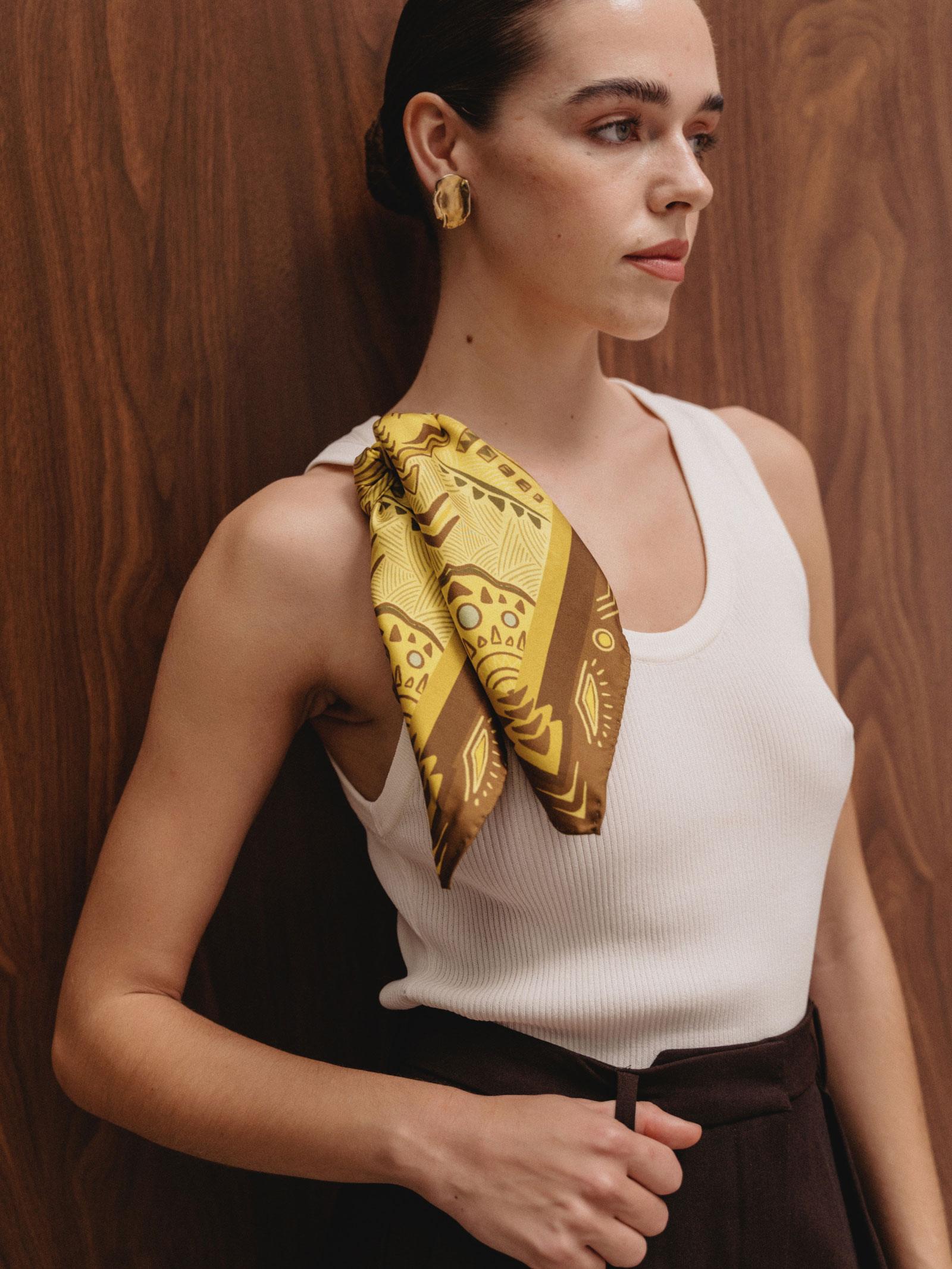 Μεταξωτό Μαντήλι CHIOS 45cm x 45cm - Image 3