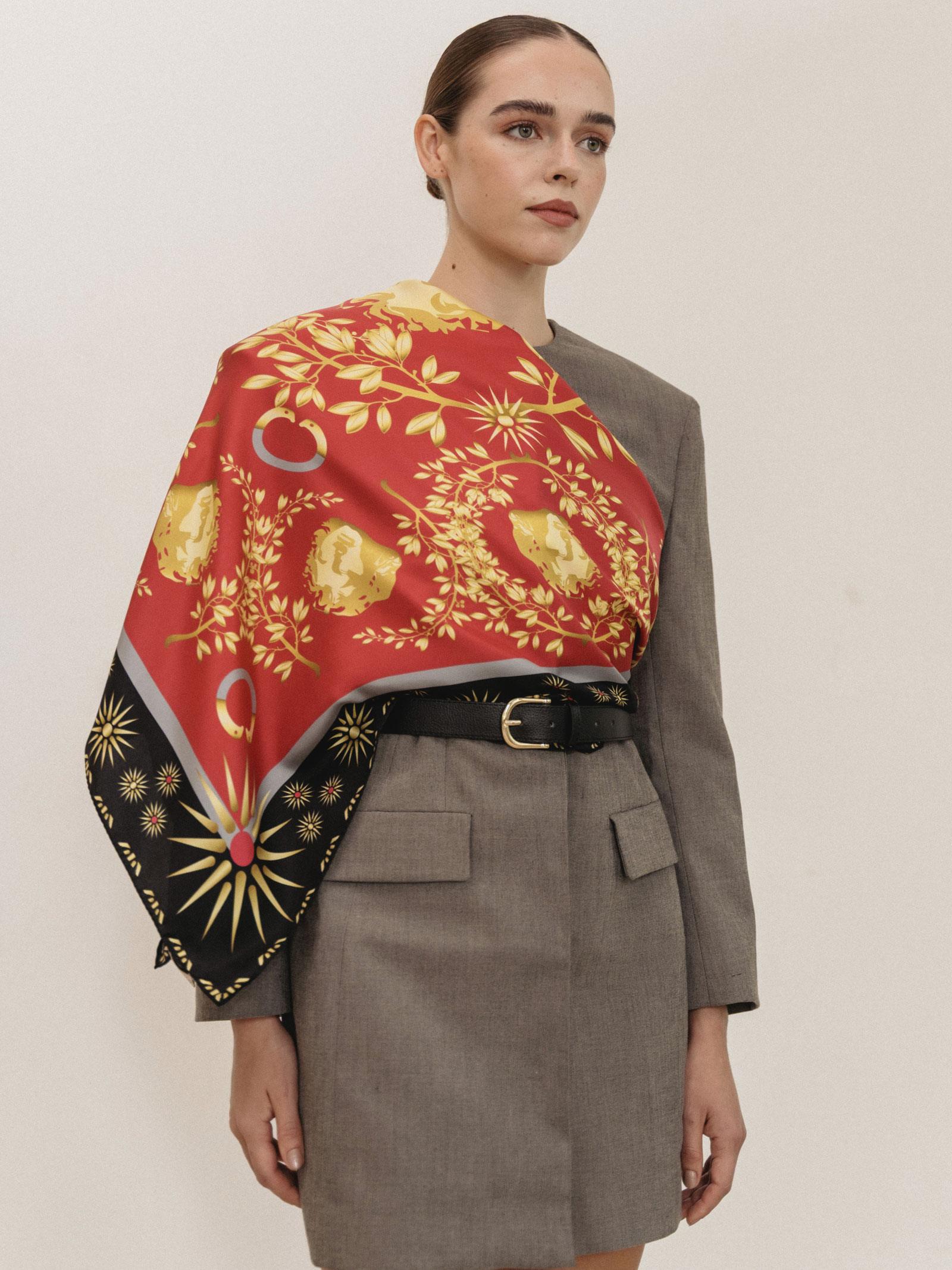 Μεταξωτό Μαντήλι GREAT 100cm x 100cm - Image 3