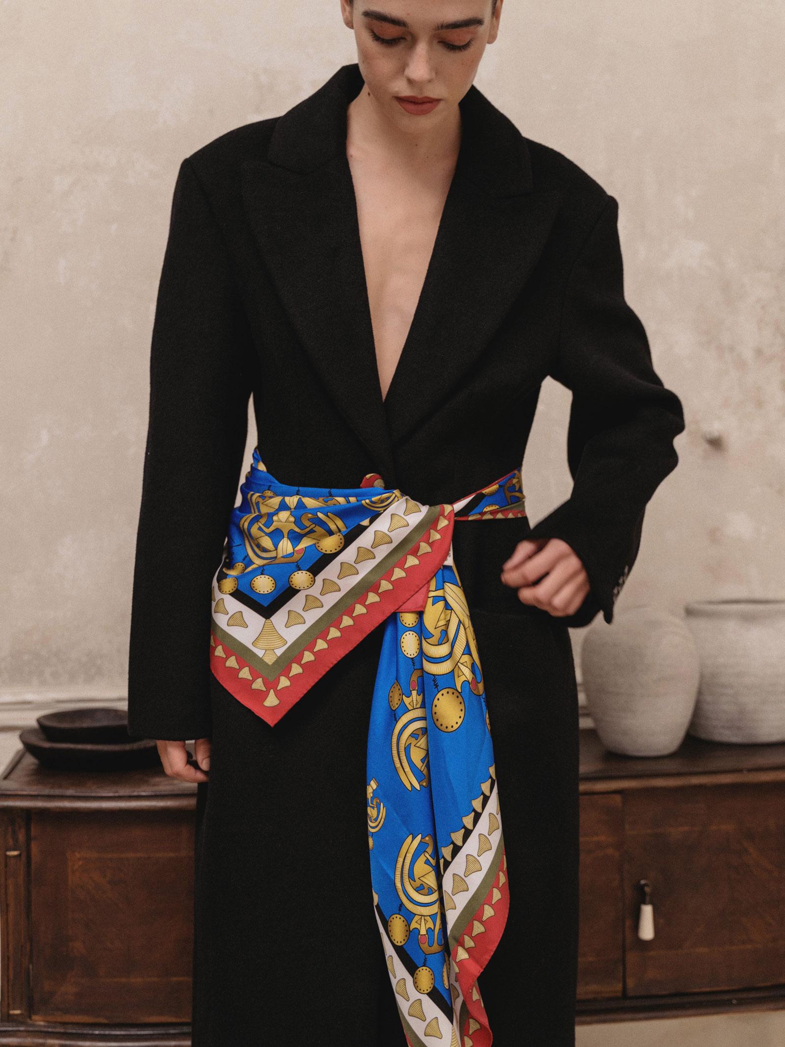 Μεταξωτό Μαντήλι MINOS 100cm x 100cm - Image 3