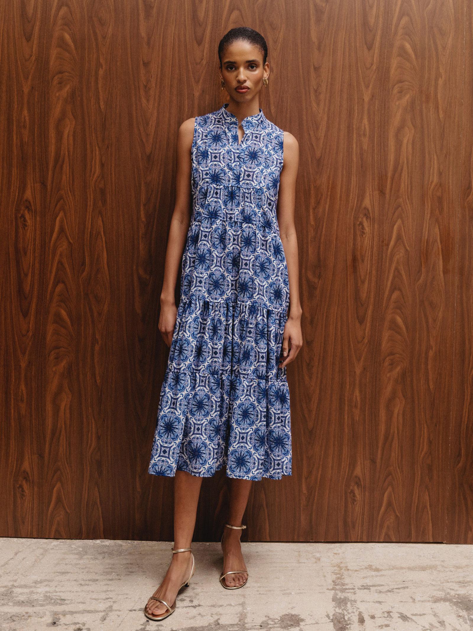 Λινό φόρεμα με βολάν MYKONOS - Image 3