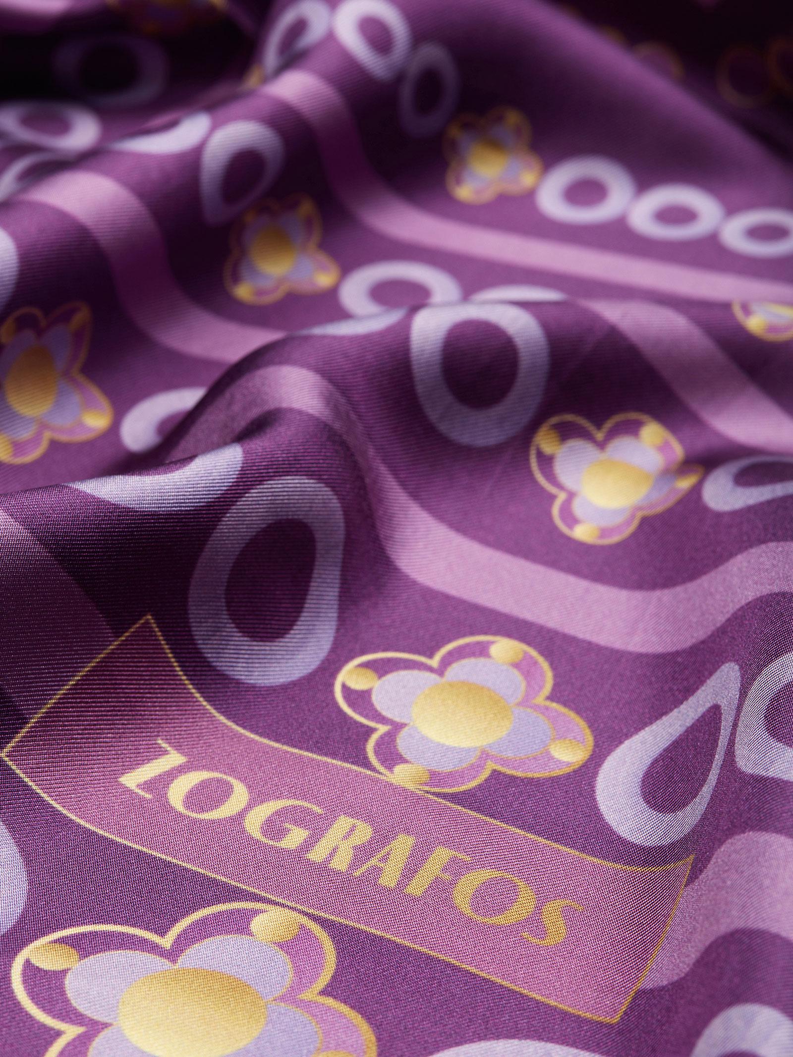 Μεταξωτό Μαντήλι THEODORA 100cm x 100cm - Image 2