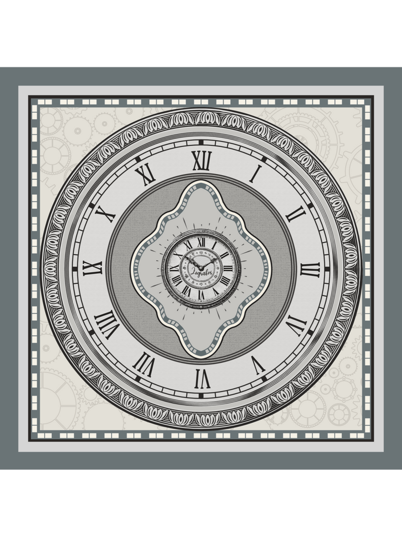 Μεταξωτό Μαντήλι ECHOES OF TIME 50cm x 50cm