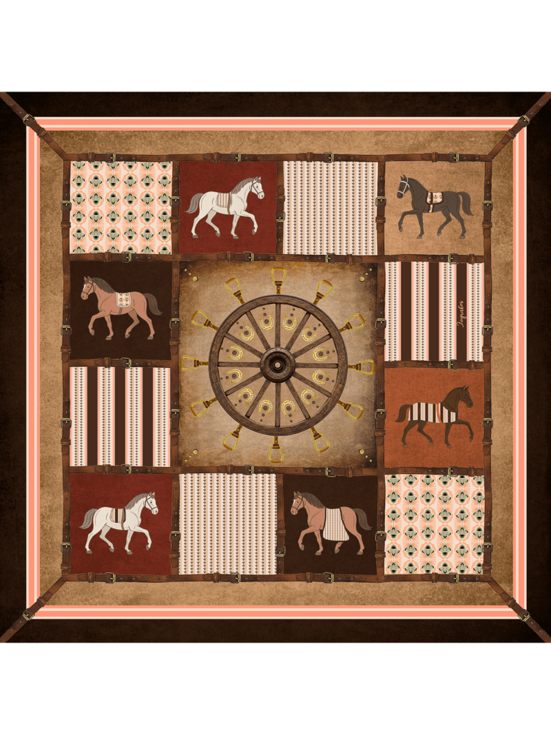 Μεταξωτό Μαντήλι RIDE OF A LIFETIME 70cm x 70cm