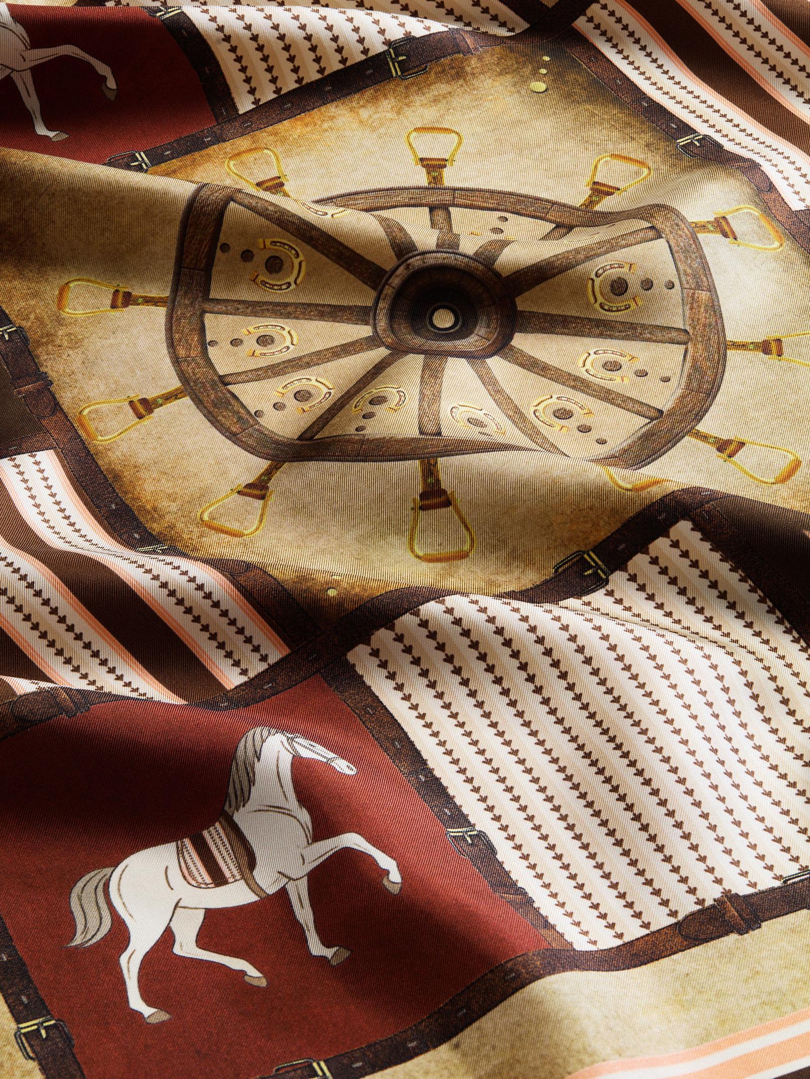 Μεταξωτό Μαντήλι RIDE OF A LIFETIME 70cm x 70cm - Image 2