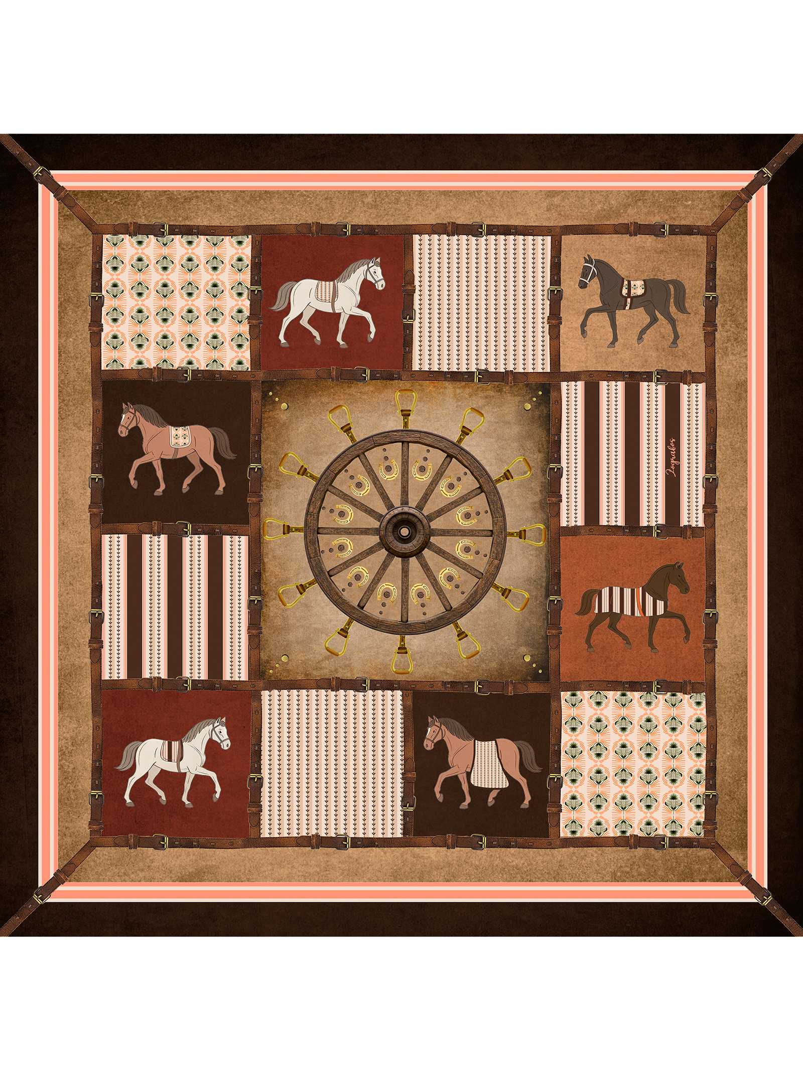 Μεταξωτό Μαντήλι RIDE OF A LIFETIME 70cm x 70cm