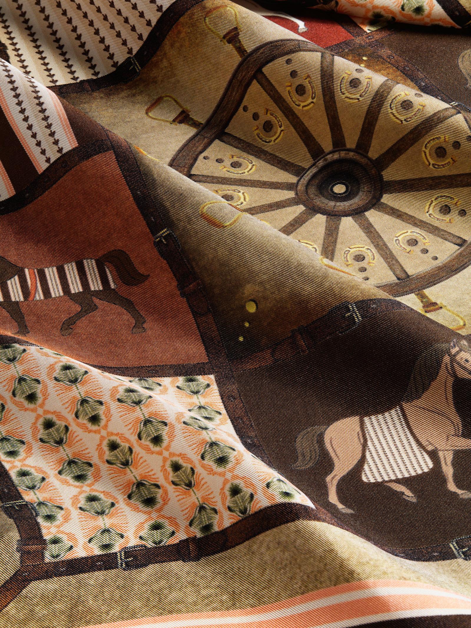 Μεταξωτό Μαντήλι RIDE OF A LIFETIME 50cm x 50cm - Image 2