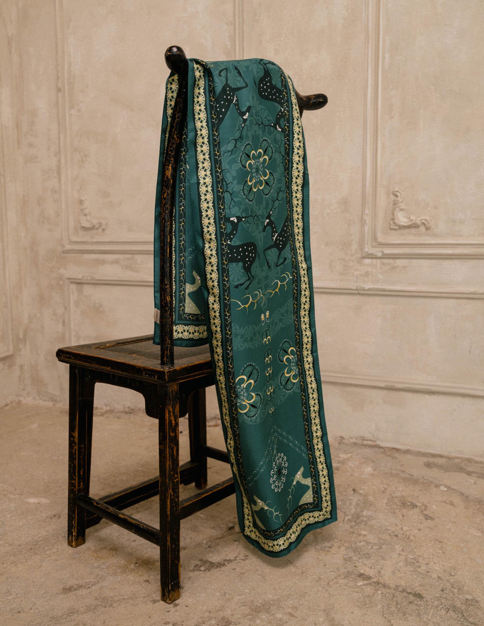 Silk Scarf ARCADIA 35cm x 180cm