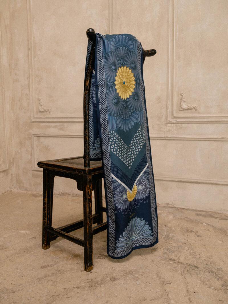Silk Scarf NEFELI 35cm x 180cm