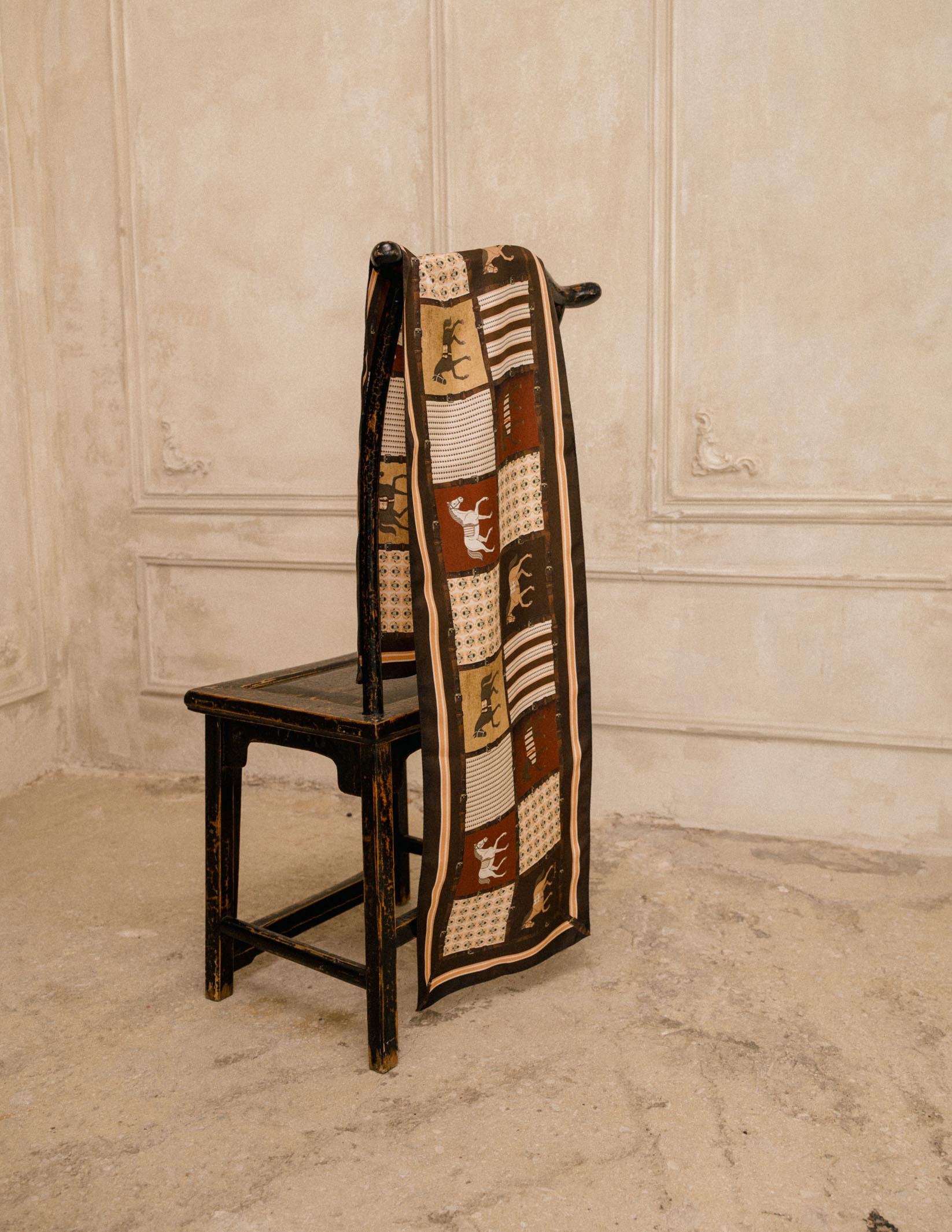 Silk Scarf RIDE OF A LIFETIME 35cm x 180cm